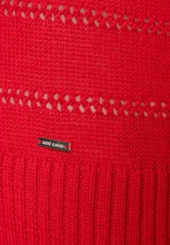 Fashion Ajour Pullover, soft red, Frühjahrs-Kollektion Pullover - Strick