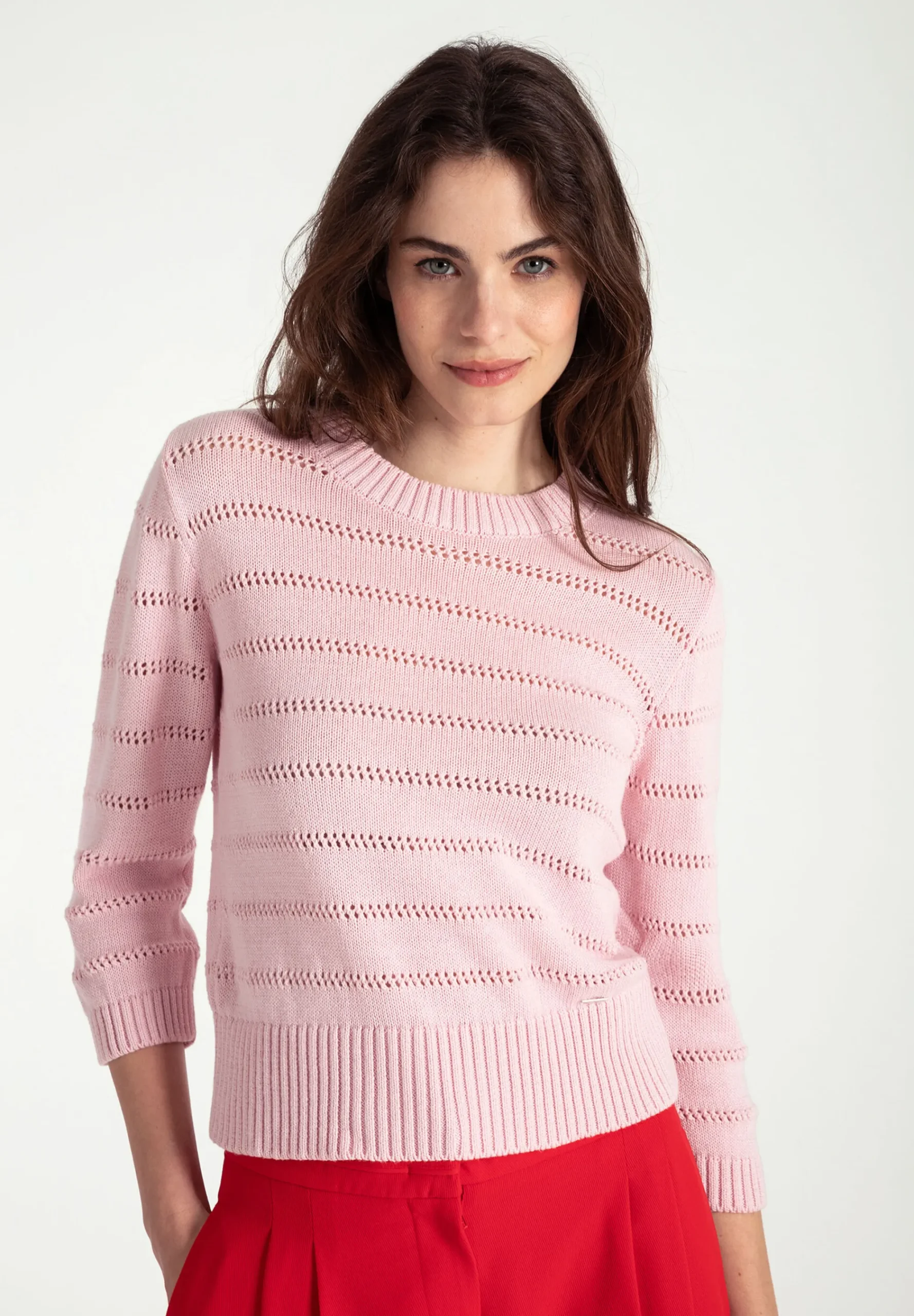 Best Ajour Pullover, sorbet rose, Frühjahrs-Kollektion Pullover - Strick