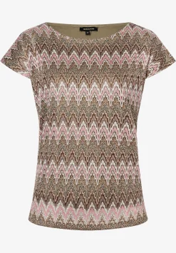 Discount Ajour Shirt, Zick-Zack Dessin, Sommer-Kollektion T-shirts - Tops