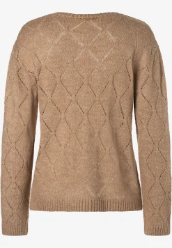 Hot Ajour-Pullover, macchiato, Herbst-Kollektion Pullover - Strick