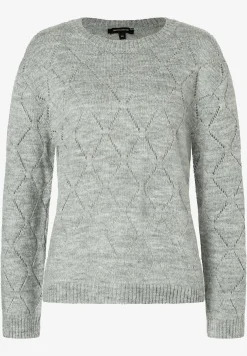 Outlet Ajour-Pullover, melange, Herbst-Kollektion Pullover - Strick