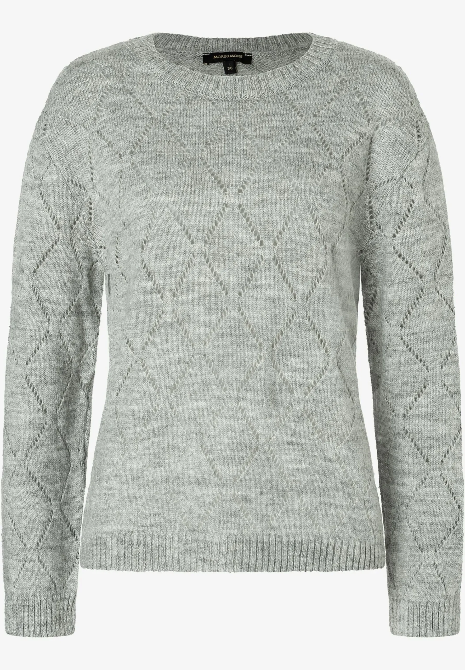 Outlet Ajour-Pullover, melange, Herbst-Kollektion Pullover - Strick