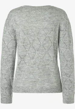 Outlet Ajour-Pullover, melange, Herbst-Kollektion Pullover - Strick