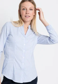 Clearance Baumwoll/Stretch Bluse, gestreift, Frühjahrs-Kollektion Blusen