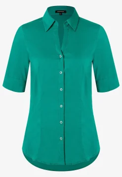 Outlet Baumwoll/Stretch Bluse, summergarden green, Sommer-Kollektion Blusen