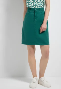 Discount Baumwoll/Stretch Rock, summergarden green, Sommer-Kollektion Röcke
