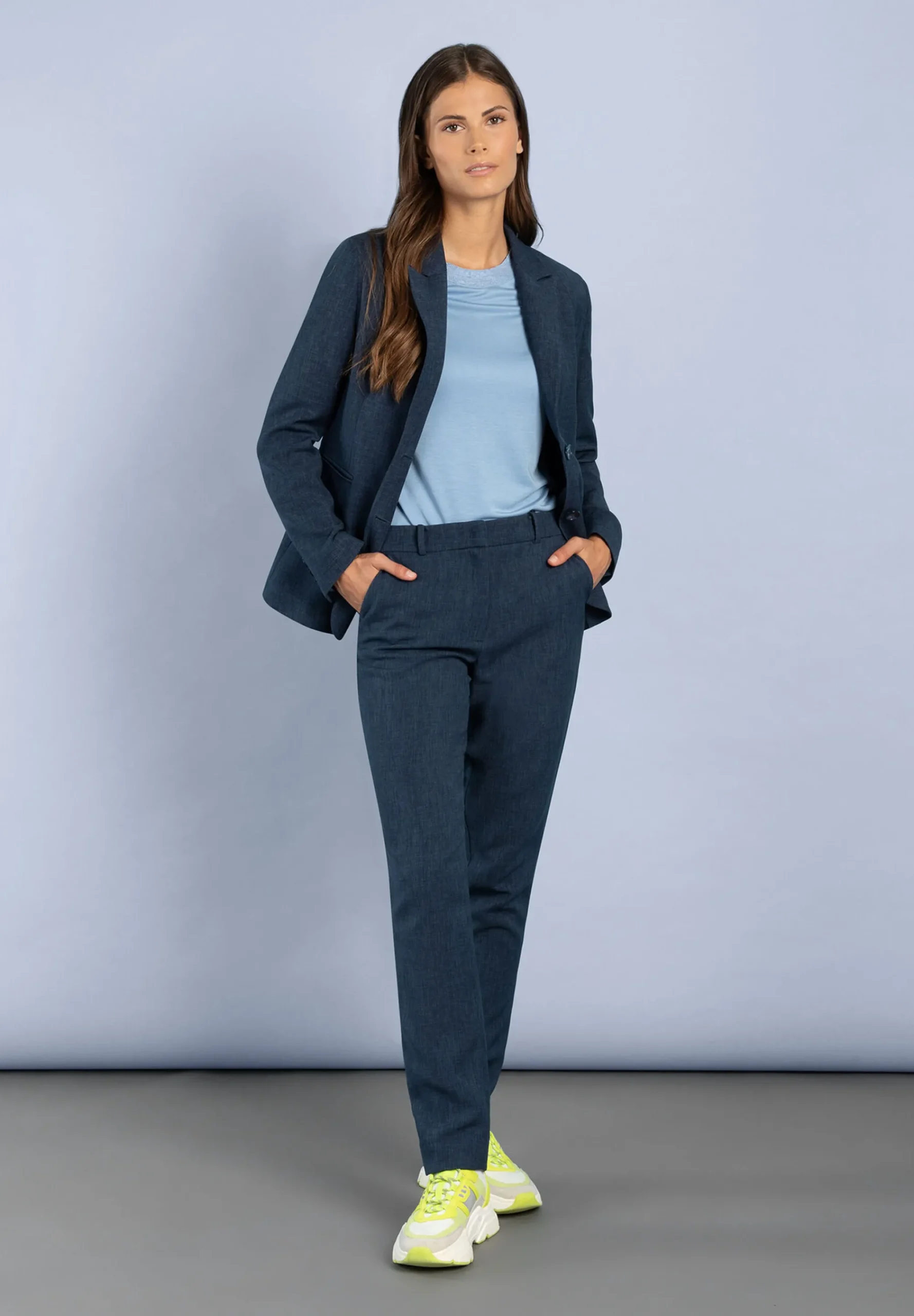 Online Blazer, blau melange Blazer