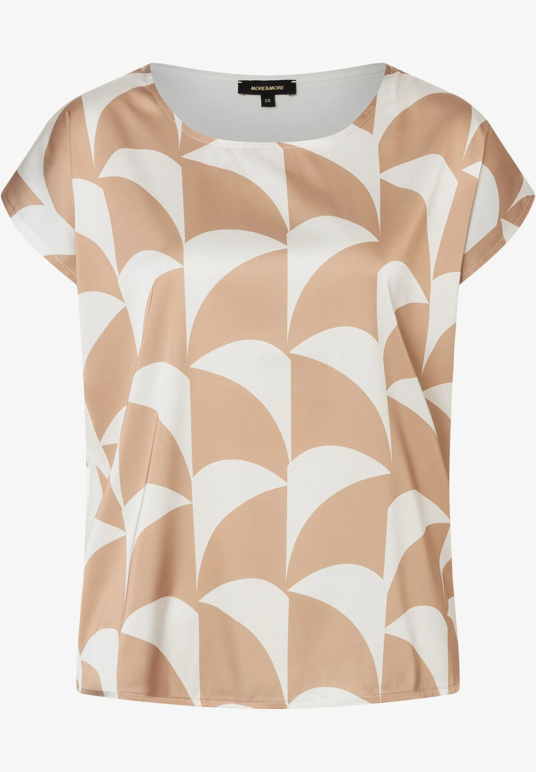 Best Blusenshirt mit grafischem Print, beige/ecru, Frühjahrs-Kollektion T-shirts - Tops