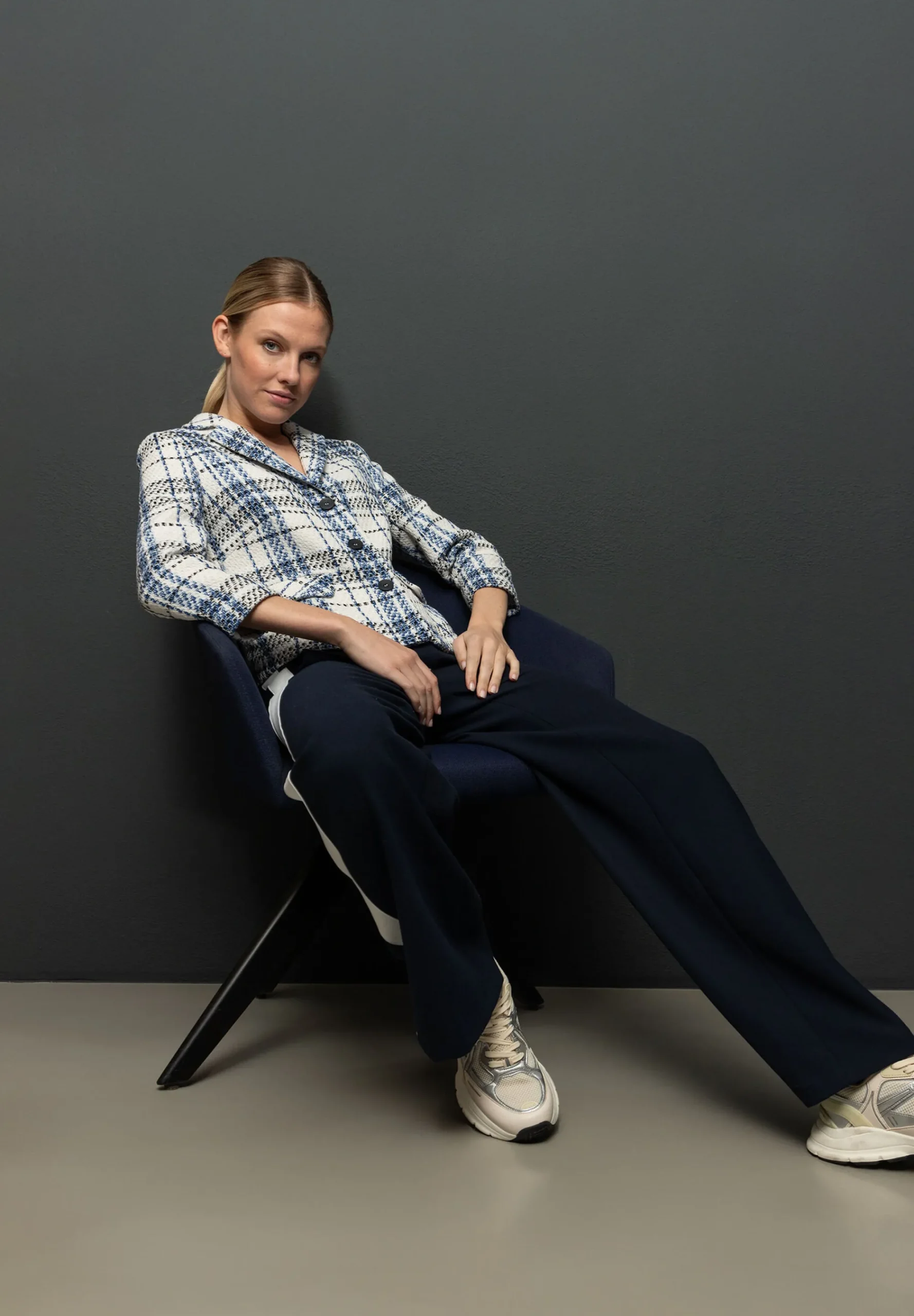 Best Bouclé Jacke, kariert, Frühjahrs-Kollektion Blazer