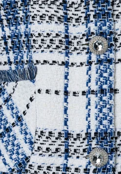 Outlet Bouclé Jacke, kariert, Frühjahrs-Kollektion Blazer