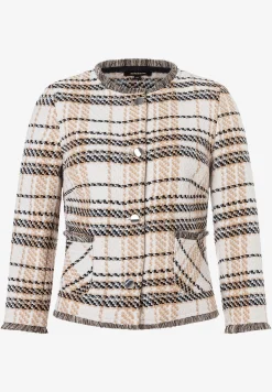 Sale Bouclé Jacke, kariert, Frühjahrs-Kollektion Blazer