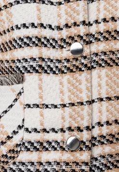 Sale Bouclé Jacke, kariert, Frühjahrs-Kollektion Blazer
