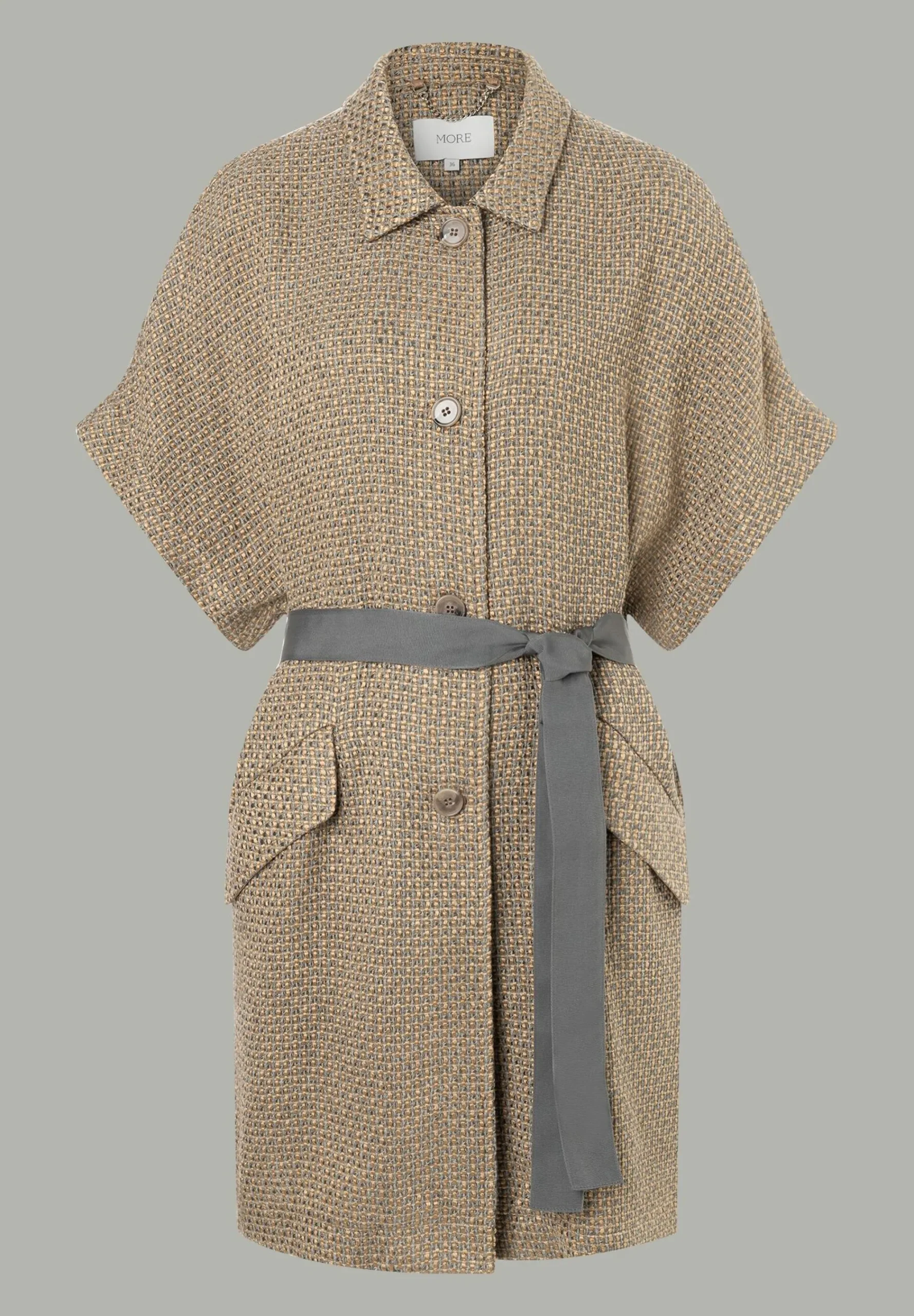 New Bouclé Jacke mit Gürtel, MORE Blazer