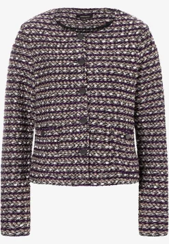 Outlet Bouclé Jerseyjacke, Herbst-Kollektion Blazer