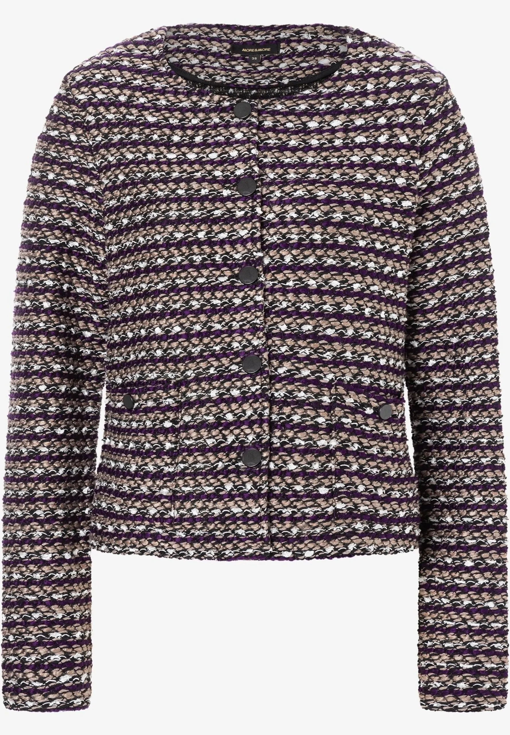 Outlet Bouclé Jerseyjacke, Herbst-Kollektion Blazer