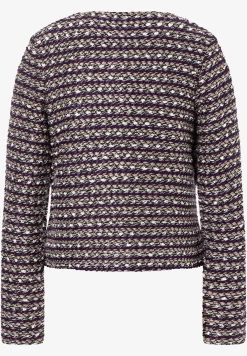 Outlet Bouclé Jerseyjacke, Herbst-Kollektion Blazer