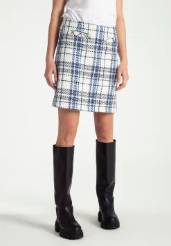 Sale Bouclé Rock, kariert, Frühjahrs-Kollektion Röcke