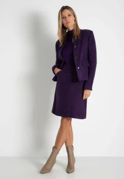 Discount Bouclé-Blazer, pure purple, Herbst-Kollektion Blazer
