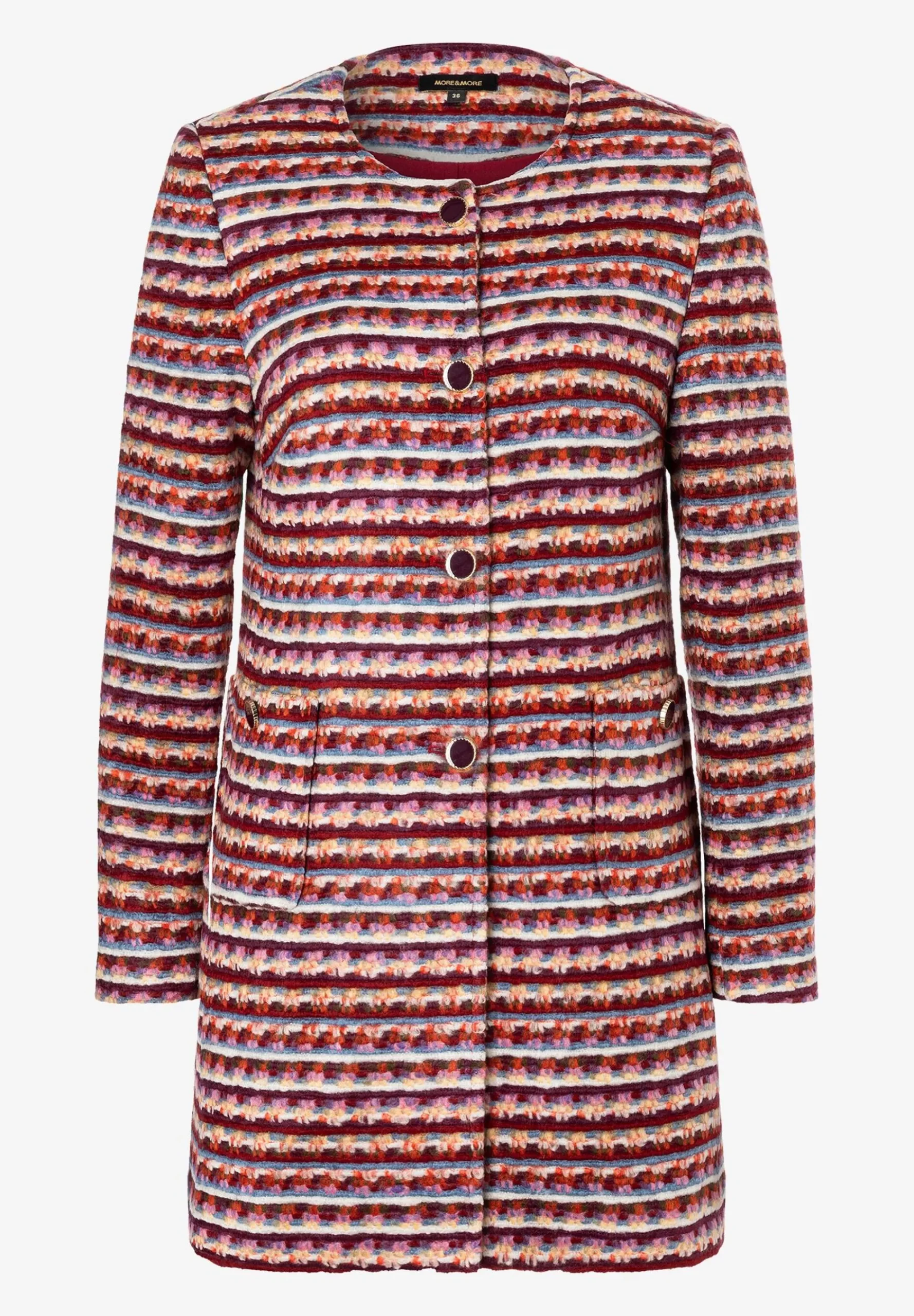 Clearance Bouclé-Jacke lang, Herbst-Kollektion Blazer