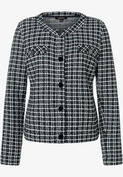 Discount Bouclé-Jerseyjacke, kariert, Frühjahrs-Kollektion Blazer