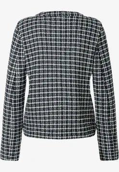 Discount Bouclé-Jerseyjacke, kariert, Frühjahrs-Kollektion Blazer