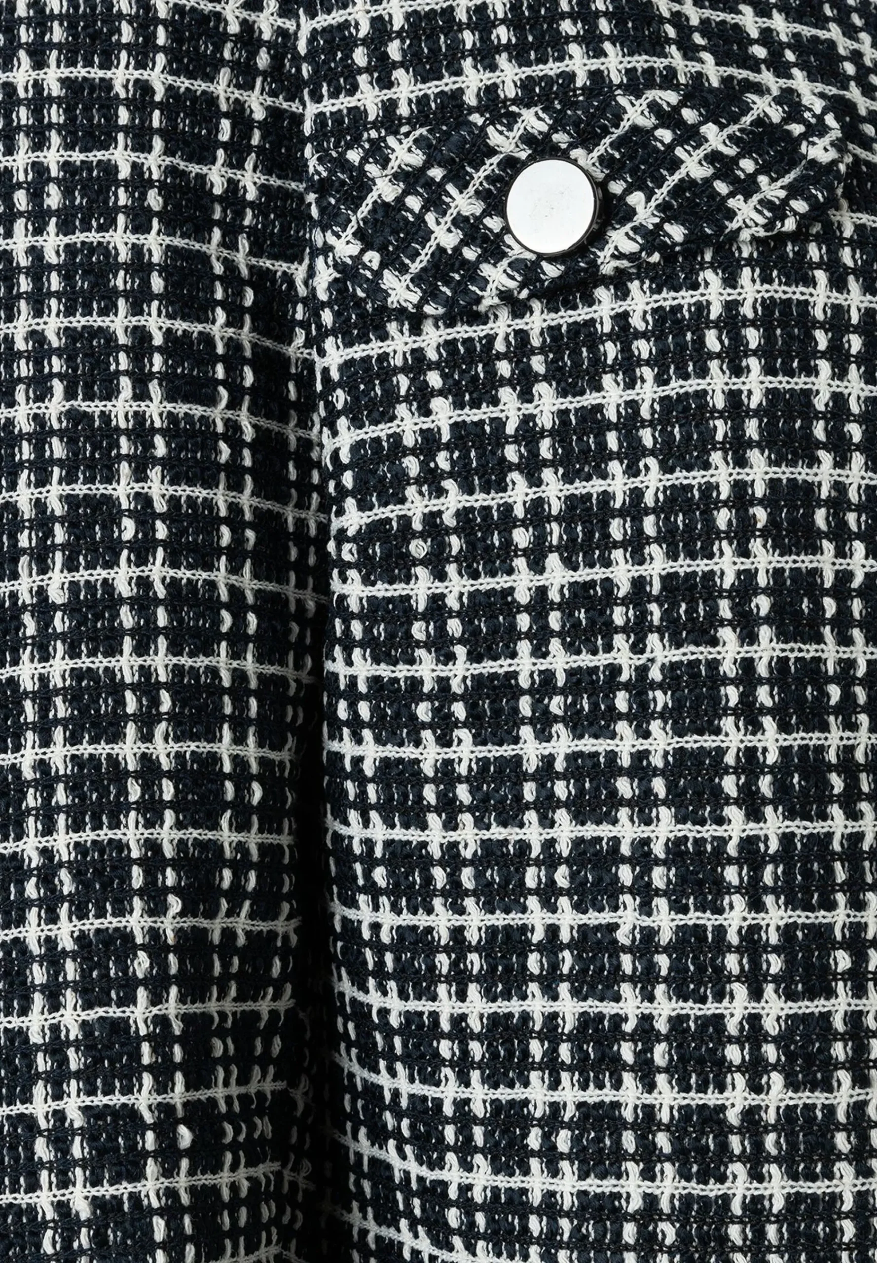 Discount Bouclé-Jerseyjacke, kariert, Frühjahrs-Kollektion Blazer