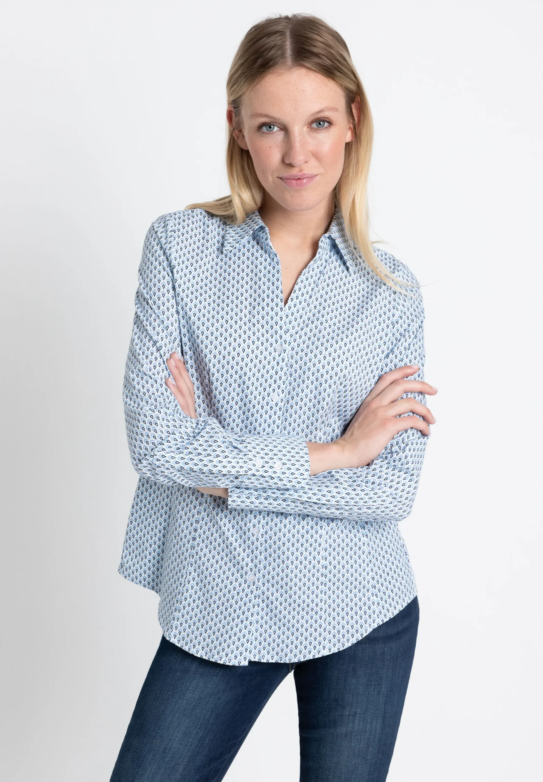 New Businessbluse mit Minimal-Print, Frühjahrs-Kollektion Blusen