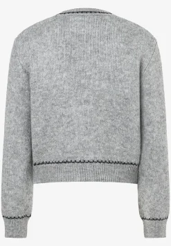 Discount Cardigan mit Lurex-Detail, melange, Winter-Kollektion Pullover - Strick