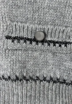 Discount Cardigan mit Lurex-Detail, melange, Winter-Kollektion Pullover - Strick