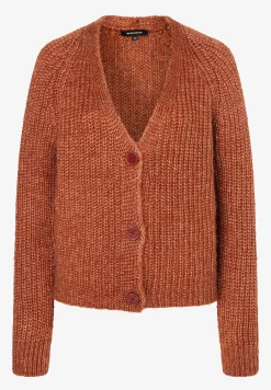 Sale Cardigan, rusty brown melange, Winter-Kollektion Pullover - Strick
