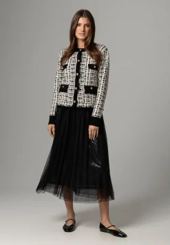 New Cardigan, /weiß Muster, Frühjahrs-Kollektion Pullover - Strick