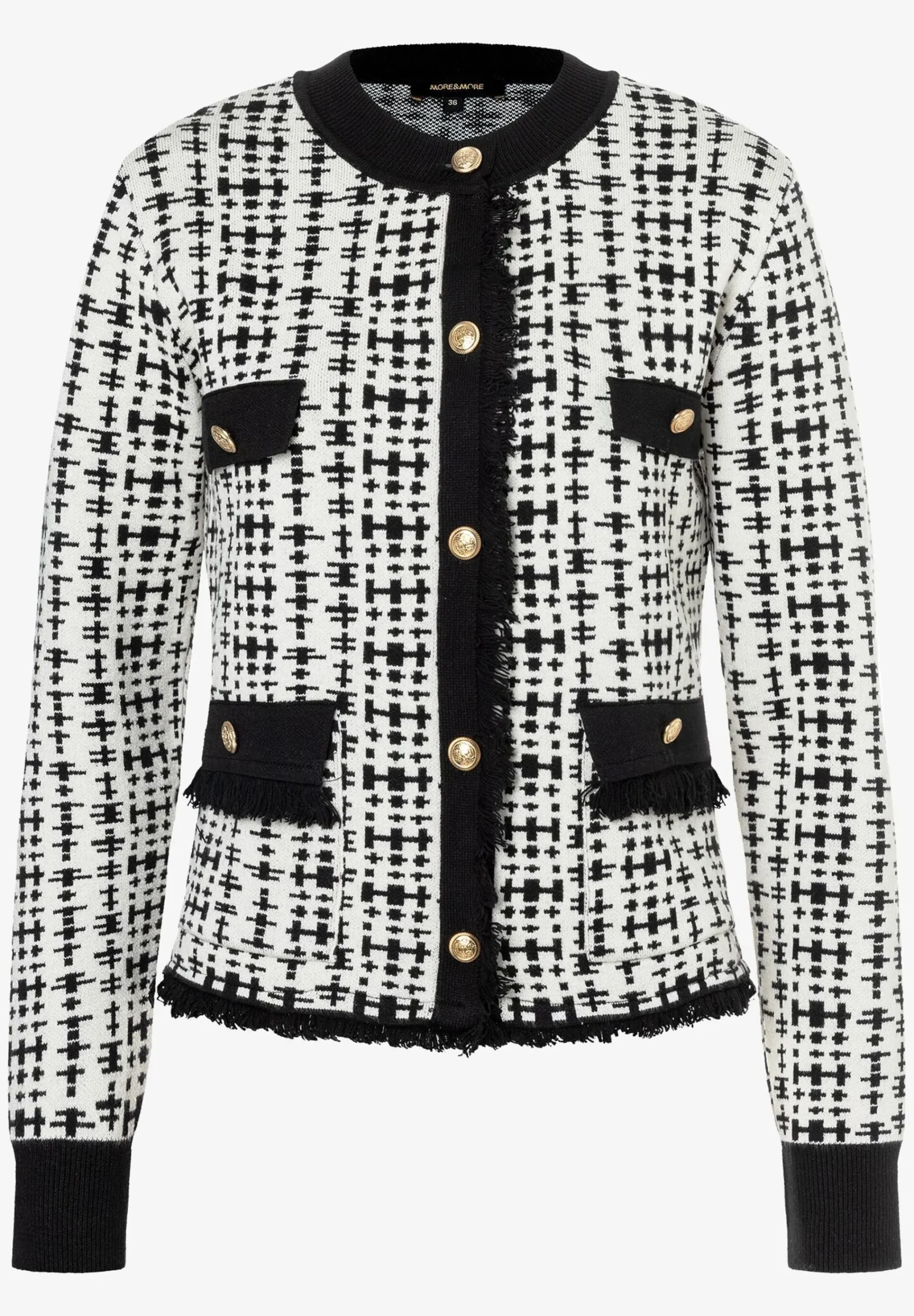 New Cardigan, /weiß Muster, Frühjahrs-Kollektion Pullover - Strick