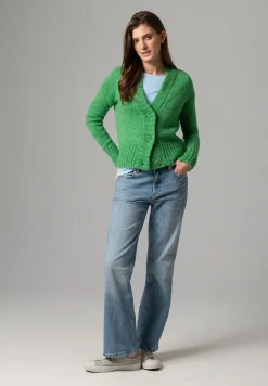 Online Cardigan, soft warm green, Frühjahrs-Kollektion Pullover - Strick