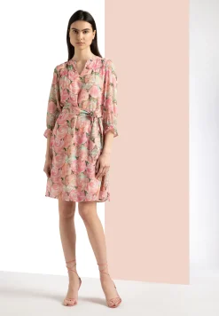 Clearance Chiffonkleid, Rosenprint, Sommer-Kollektion Kleider - Jumpsuits