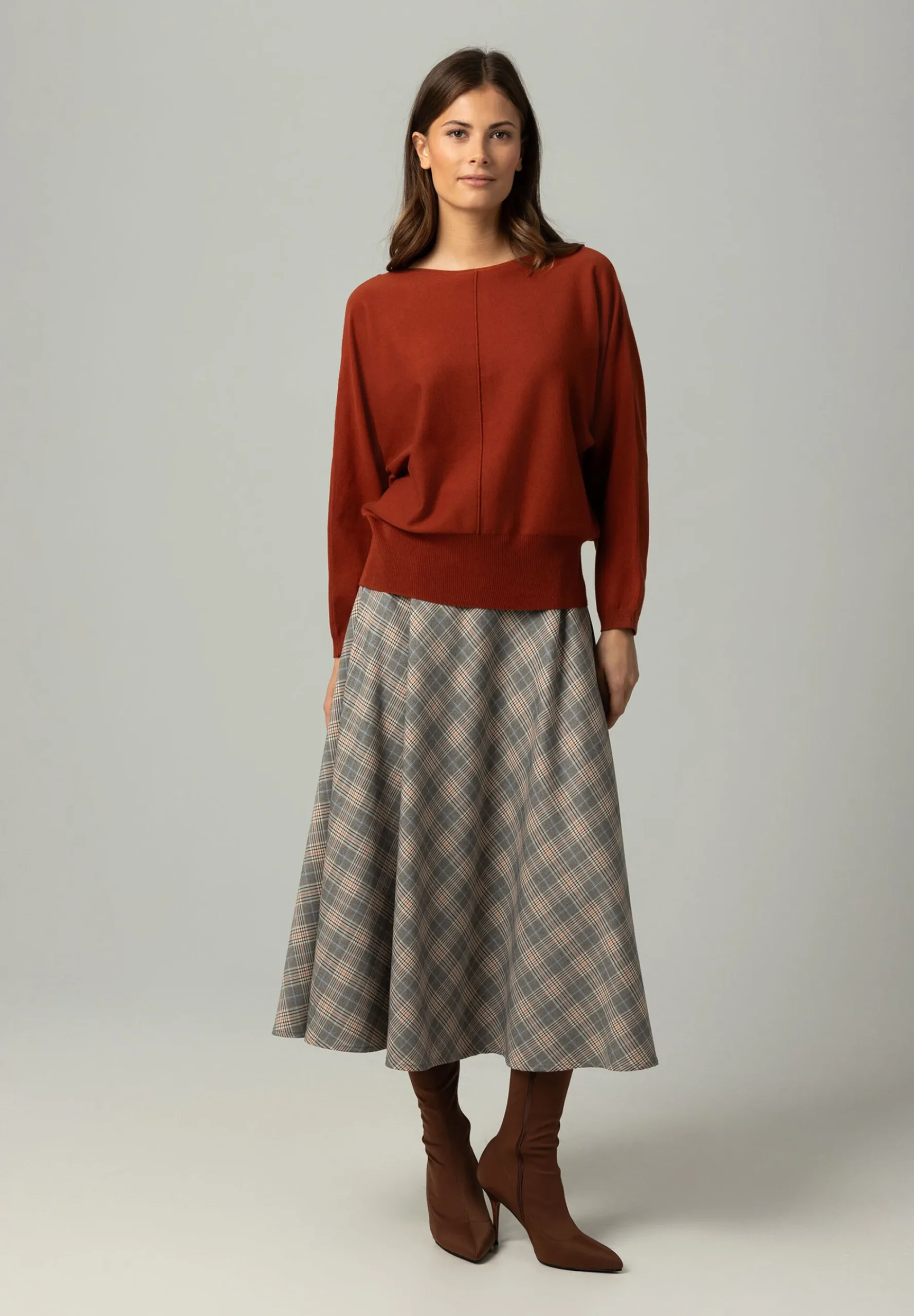 Outlet Fledermauspullover, rusty brown, Winter-Kollektion Pullover - Strick