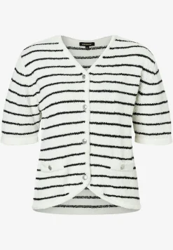 Online gestreifter Cardigan, ecru/schwarz, Frühjahrs-Kollektion Pullover - Strick