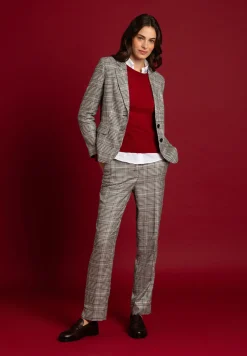 Sale Glencheck Blazer, schwarz/ecru, Herbst-Kollektion Blazer