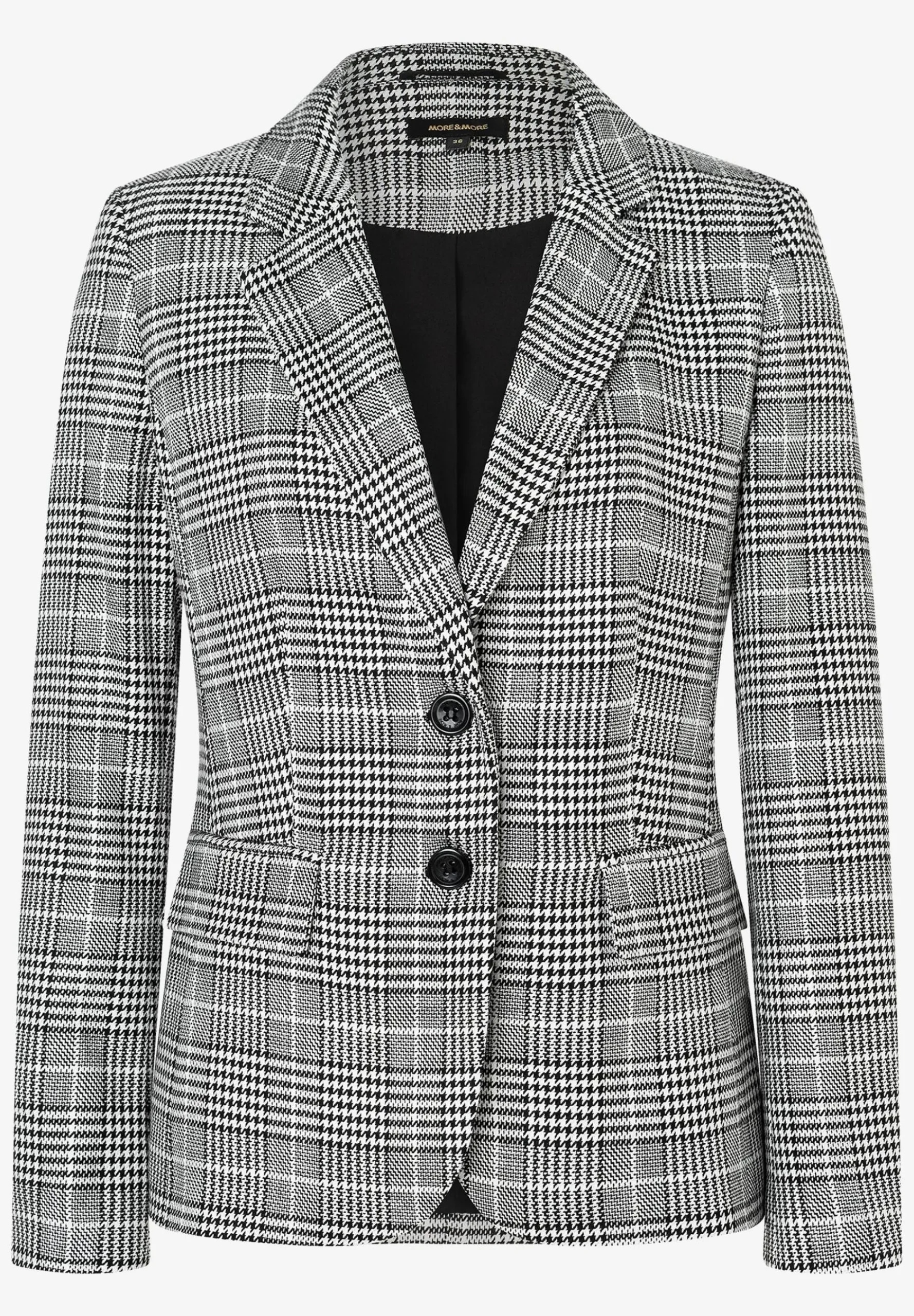 Sale Glencheck Blazer, schwarz/ecru, Herbst-Kollektion Blazer