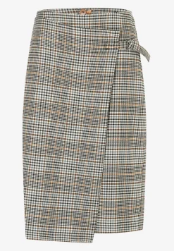 Hot Glencheck-Rock mit Wickeloptik, Herbst-Kollektion Röcke