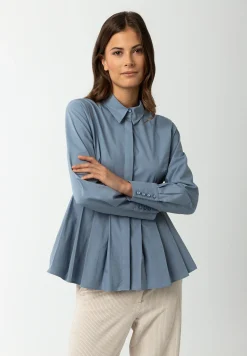 Hot Hemdbluse mit Falten-Detail, hell, Winter-Kollektion Blusen