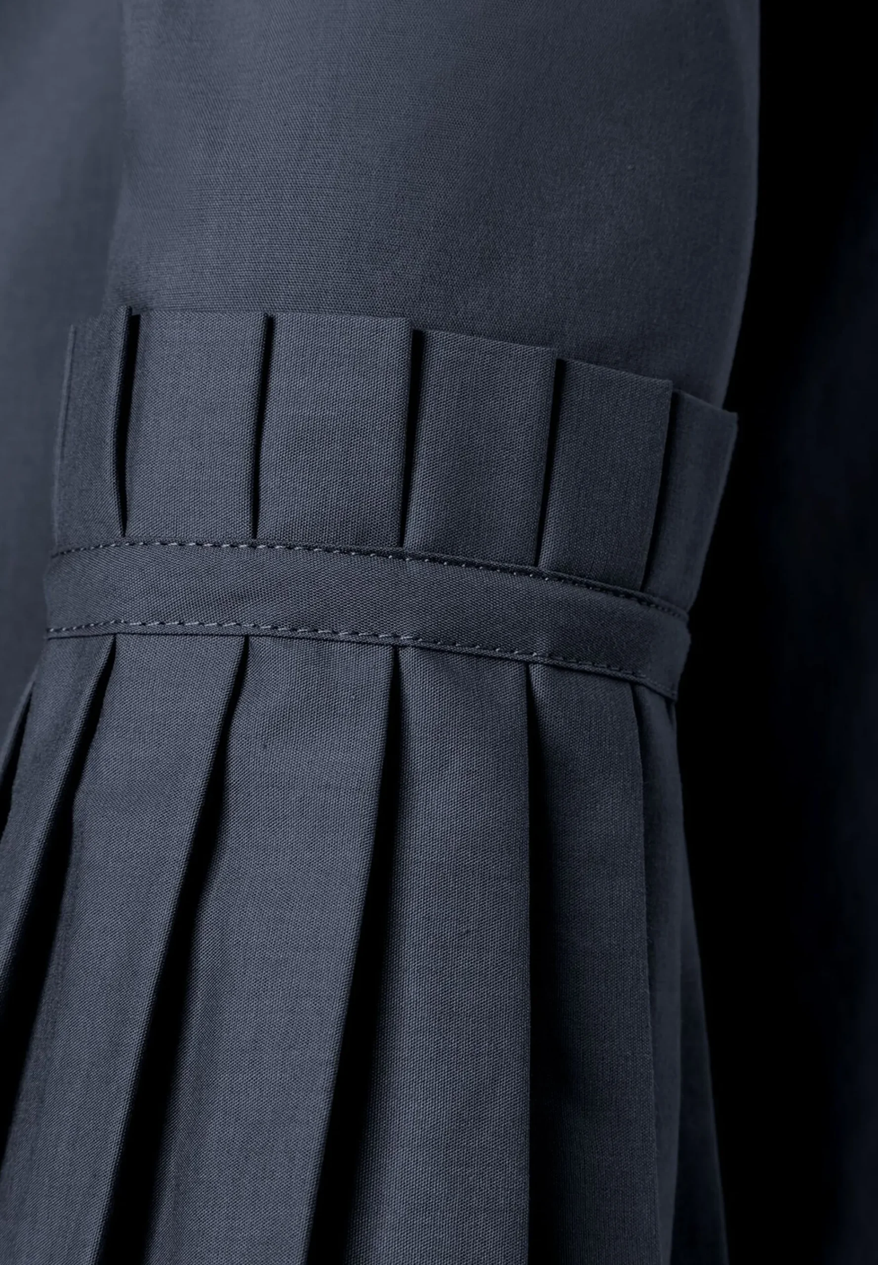 Sale Hemdbluse mit Falten-Manschette, Blusen