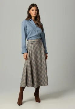 New Hemdbluse mit Falten-Manschette, hell Blusen