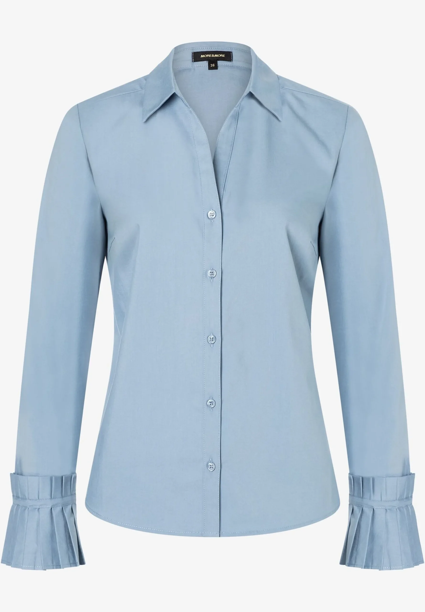 New Hemdbluse mit Falten-Manschette, hell Blusen