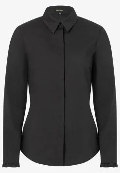 New Hemdbluse mit Rüschendetail, , Frühjahrs-Kollektion Blusen