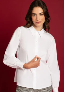 Clearance Hemdbluse, weiß, Herbst-Kollektion Blusen