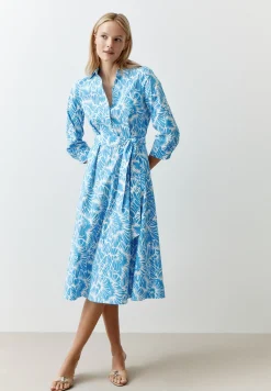 Sale Hemdblusenkleid, blau/weiß, Frühjahrs-Kollektion Kleider - Jumpsuits