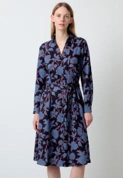 New Hemdblusenkleid, Flowerprint, Winter-Kollektion Kleider - Jumpsuits