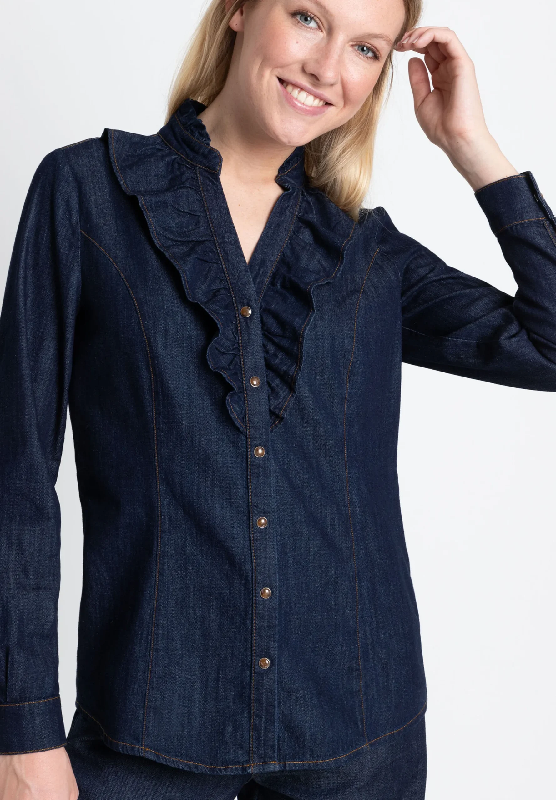 Hot Jeansbluse, Frühjahrs-Kollektion Blusen