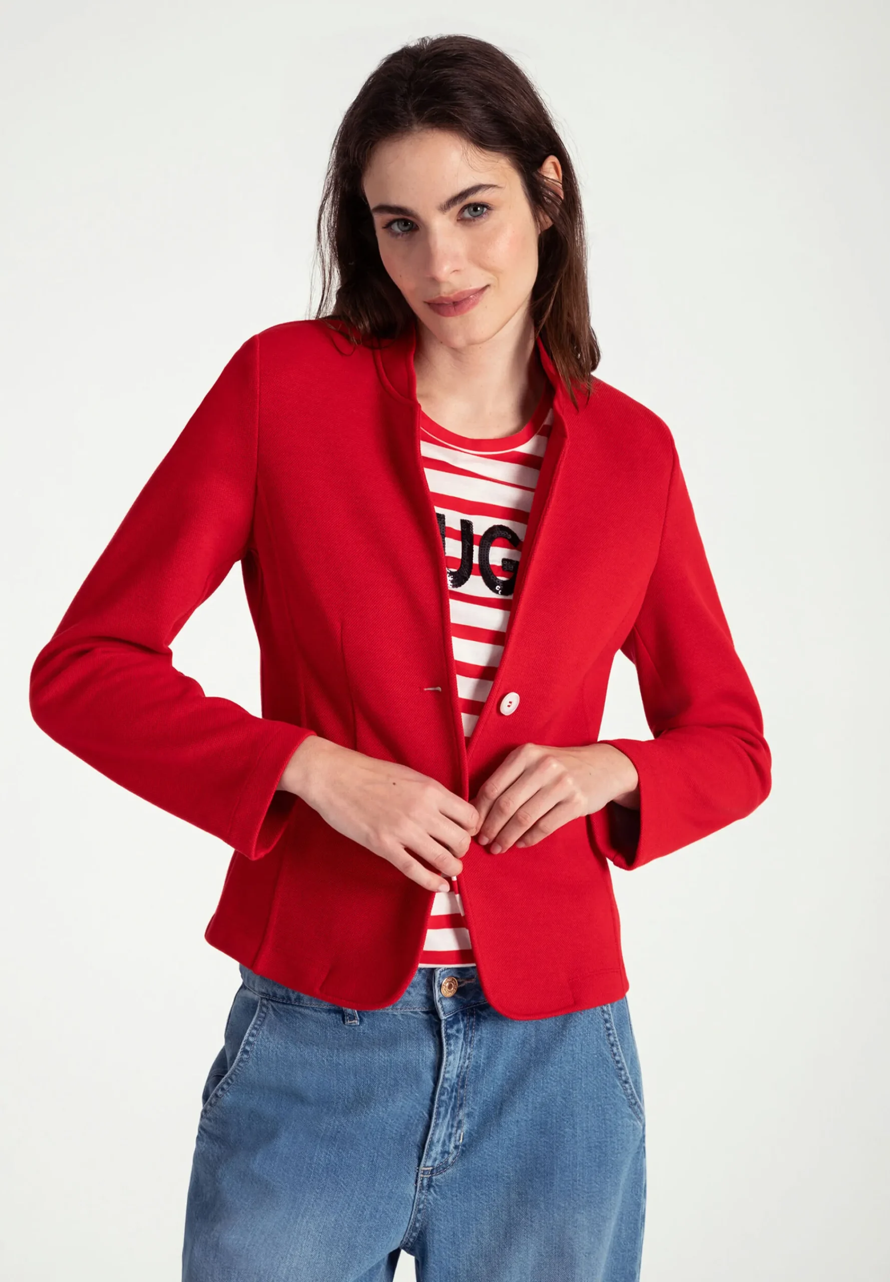 Outlet Jerseyblazer, soft red, Frühjahrs-Kollektion Blazer