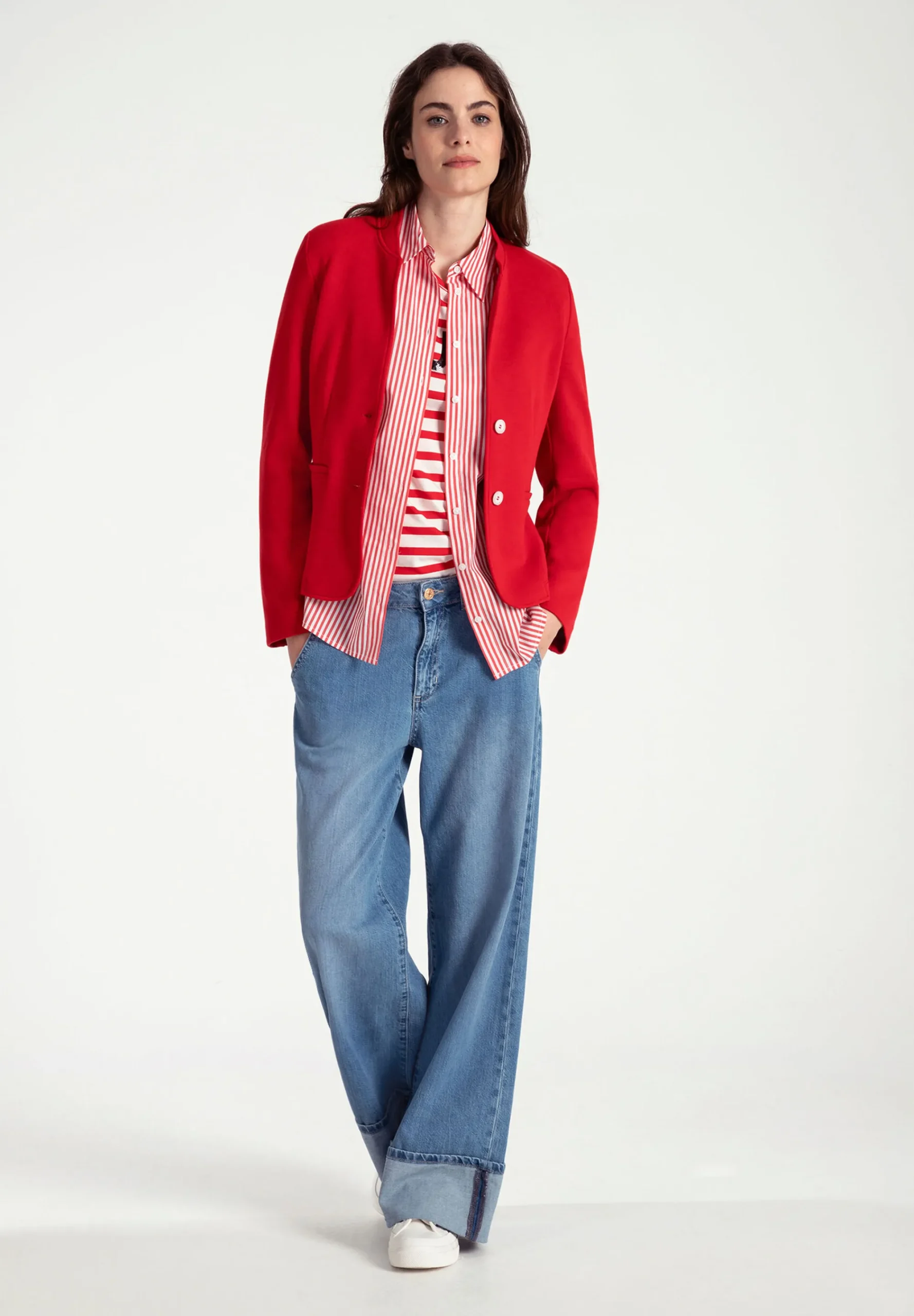 Outlet Jerseyblazer, soft red, Frühjahrs-Kollektion Blazer